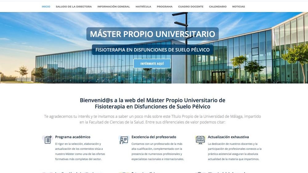 Nueva Web Máster 2020